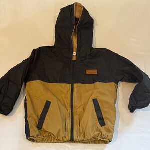 SHEIN Black and Tan Kids Puffer Jacket